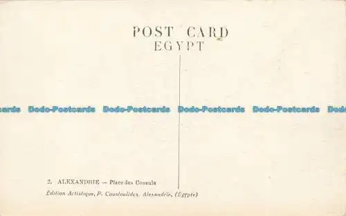 R653931 Alexandria. Consuls Square. P. Coustoulides