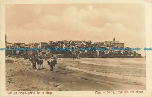 R654034 Blick auf Jaffa vom Meer aus. Der Kairo Postcard Trust. Serie. 640