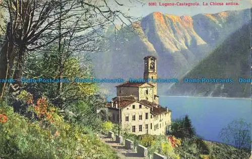 R654048 Lugano Castagnola. Die antike Kirche. Paul Bender