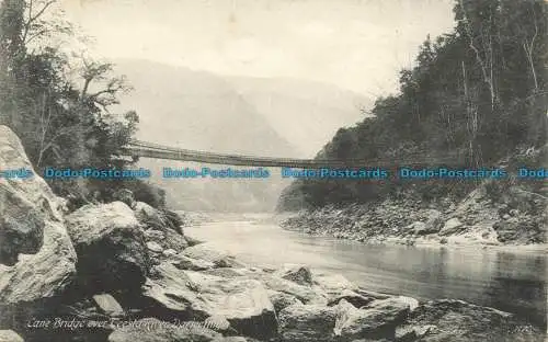 R654087 Darjeeling. Stockbrücke über den Fluss Teesta