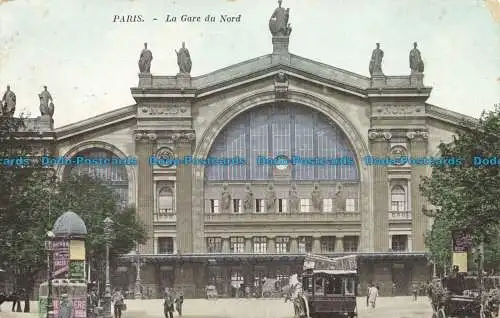 R654091 Paris. Der Gare du Nord. 1911