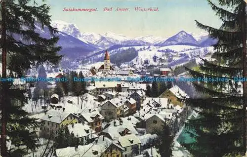 R654114 Salzkammergut. Bad Aussee. Winterbild. F.E. Brandt