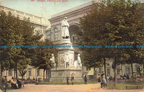 R654132 Mailand. Piazza Della Scala. Exkl. D. Menapace