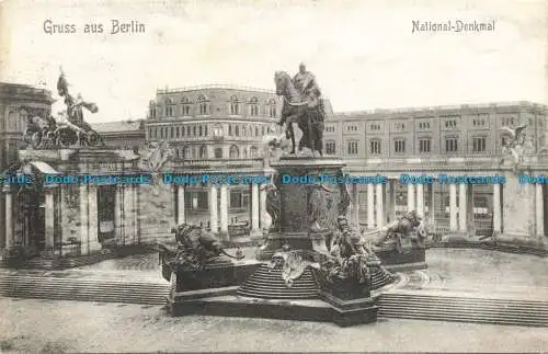 R654153 Gruss aus Berlin. National Denkmal. 1907