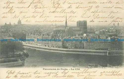 R654200 Panorama de Paris. La Cite. 1903