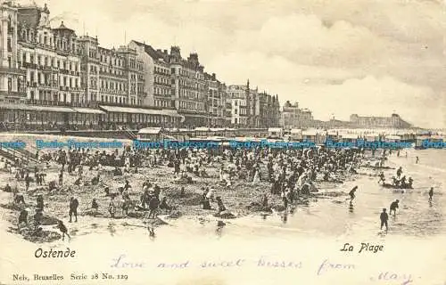 R654266 Ostende. Der Strand. Nels. Serie. 28. Nein. 129. 1903