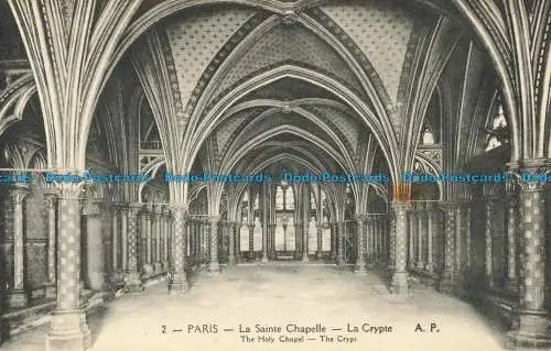 R654287 Paris. Die Heilige Kapelle. Die Krypta. A. Papeghin