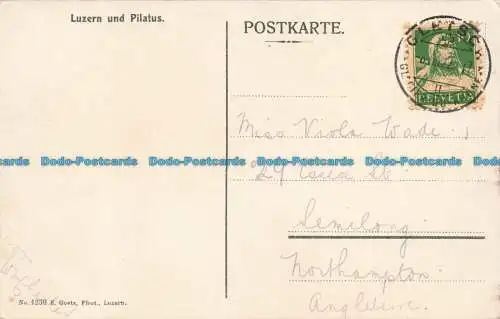 R654866 Luzern und Pilatus. E. Goetz. Nein. 4239