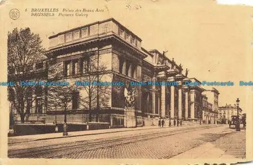 R654887 Brüssel. Bildergalerie. Albert. 1921