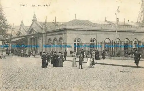 R654911 Gent. Der Südbahnhof. Nein. 229. 1907