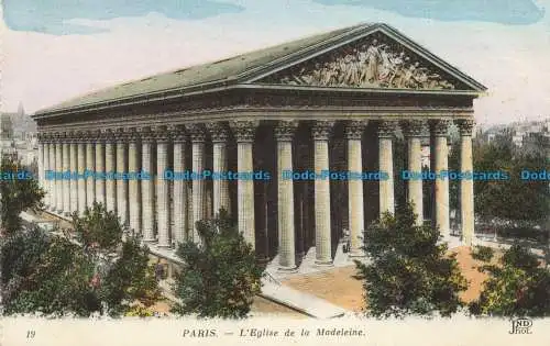 R654913 Paris. Die Madeleine-Kirche. ND. Foto