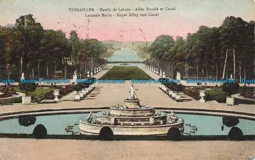 R654921 Versailles. Messingbecken. Royal Alley und Canal. Hülsen. 1926