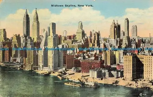 R654925 New York. Midtown Skyline. Manhattan Card