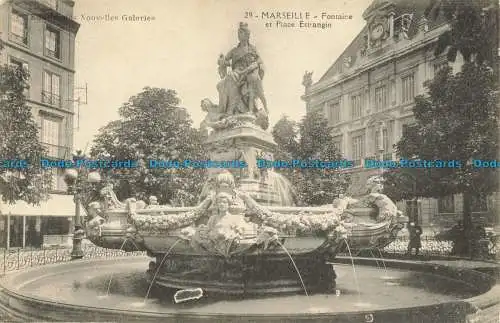 R654996 Marseille. Brunnen und Place Estrangin. Neue Galerien