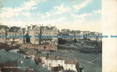 R654421 St. Ives. Porthminster Hotel. Die National Series. 1907