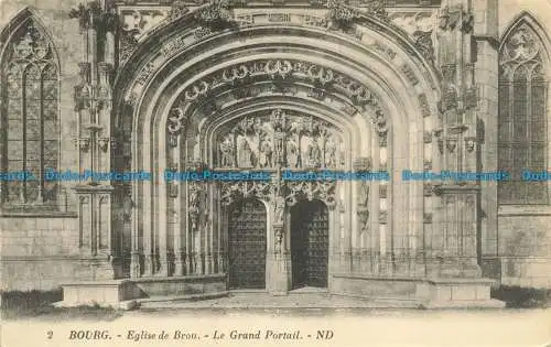 R654440 Bourg. Kirche von Brou. Das große Portal. ND