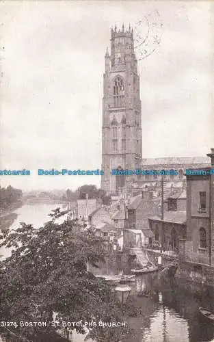 R655730 Boston. St. Botolph Kirche. Photochrom. Sepiatone Serie. 1931