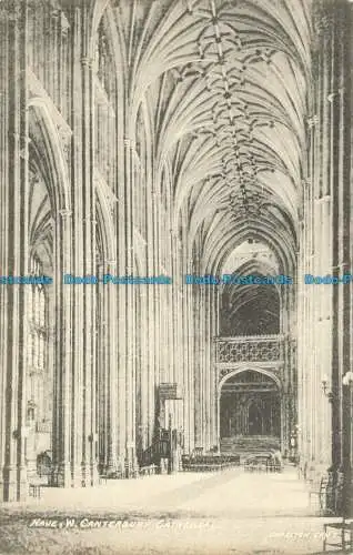 R655733 Kathedrale von Canterbury. Schiff. W. Charlton