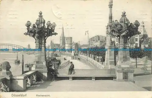 R655050 Düsseldorf. Rheinansicht. W. Wormbcke. 1909