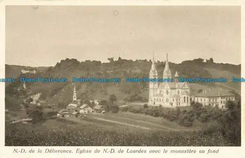 R654537 N.D. De la Delivrance. Kirche D.E. De Lourdes mit Kloster im