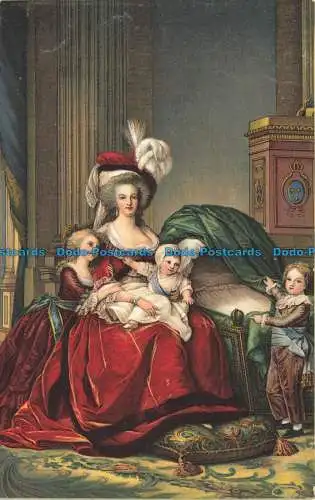 R655814 Paris. Marie Antoinette und ihre Kinder. Misch. World Galleries Serie.