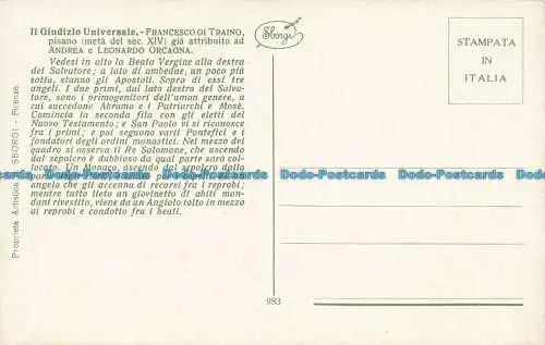 R654546 Das Weltgericht. Franz von Traino. E. Ausgänge