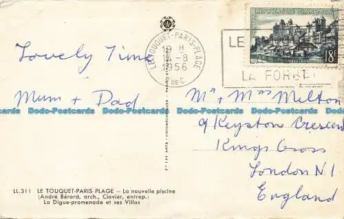 R654575 Le Touquet Paris Plage. Der neue Pool. C.A.P. 1956