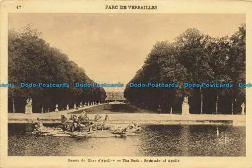 R654592 Parc de Versailles. Becken des Apollo-Panzers. Der Park. E. Papeghin