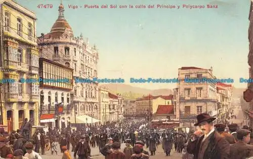 R654621 Vigo. Puerta Del Sol mit der Calle del Principe und Polycarpo Sanz. Fotogl