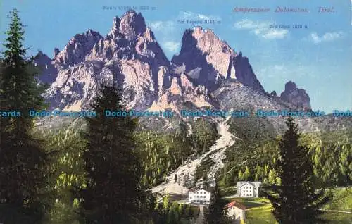 R655209 Tirol. Ampezzaner Dolomiten. Joh. F. Amonn