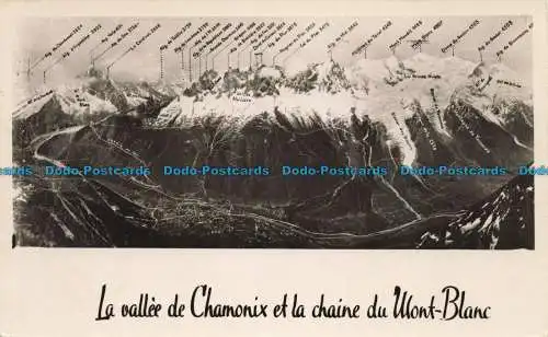 R654652 Das Vallee de Chamonix und die Mont-Blanc-Kette. C.A.P. RP