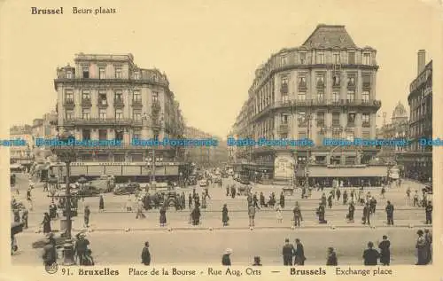 R655241 Brüssel. Austauschplatz. Albert. A. Dohmen