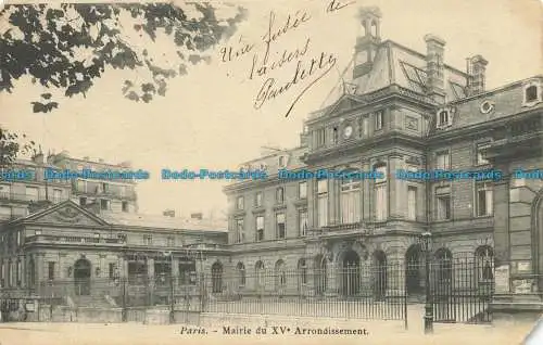 R654706 Paris. Rathaus aus dem XV. Bezirk. 1903