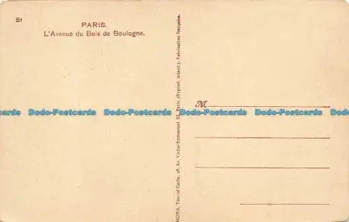 R654712 Paris. Die Avenue du Bois de Boulogne. Mona