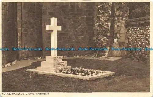 R655309 Norwich. Krankenschwester Cavell Grave. Postkarte