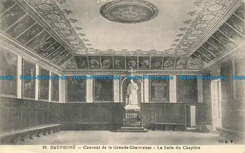 R655312 Dauphine. Kloster der Großen Kartause. Der Kapitelsaal. A.V