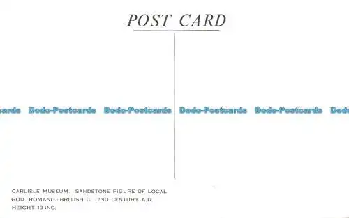 R656012 Carlisle Museum. Sandsteinfigur des lokalen Gottes. Romano British C. 2 nd c
