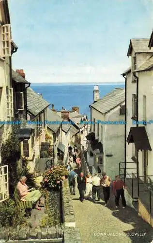 R656029 Clovelly. Eine Weile runter. J. Lachs. Kamerafarbe. 1963