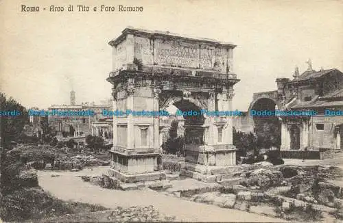 R655351 Rom. Titusbogen und Forum Romanum. S.T.A