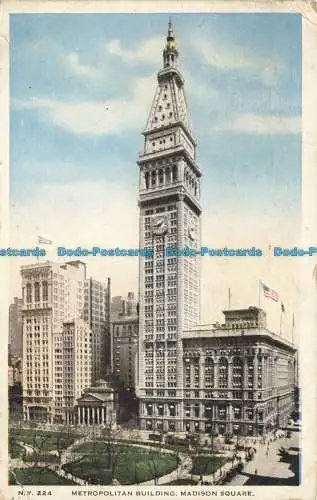 R656773 N.Y. Madison Square. Metropolitan Building. H.H.T.Co. 1918