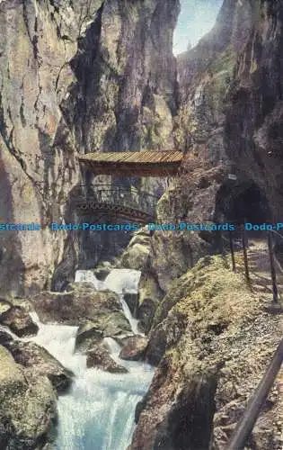 R656106 Hollental. Klamm mit Stufenfalle und Bogenbrucke. M. Herpich