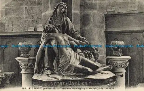 R655446 Le Croisic. Innenraum der Kirche. Notre Dame de Pitie. F. Hut ab