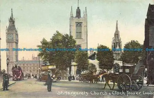 R655453 London. St. Margaretenkirche und Uhrturm. Emerald Serie