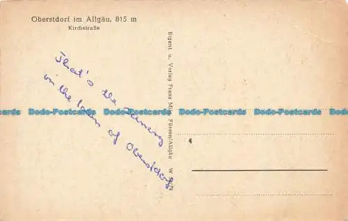 R656866 Kirchstraße. Oberstdorf im Allgau. Franz Milz