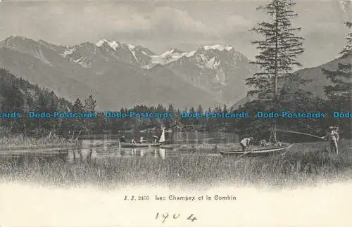 R655468 Lake Champex und die Kombination. Jullien Freres. 1904