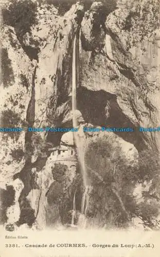 R656898 Courmes Wasserfall. Schlucht des Wolfes. Weste