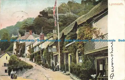 R657685 Lynmouth. Bildliches Briefpapier. Autochrom. 1904