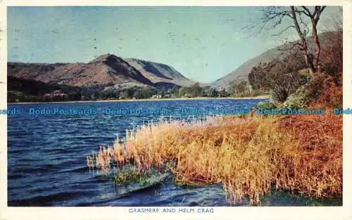 R657704 Grasmere und Helmfelsen. G.P. Abraham. Naturfarbfotoserie.