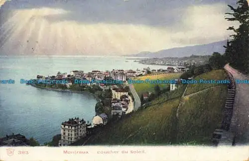 R657722 Montreaux. Sonnenuntergang. Kunzli Tobler