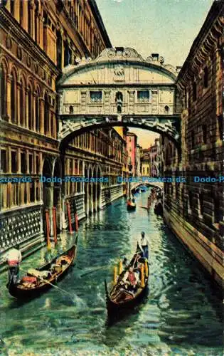 R656254 Venedig. Die Seufzerbrücke. B.V. Stab. Caesar Haar Grafik